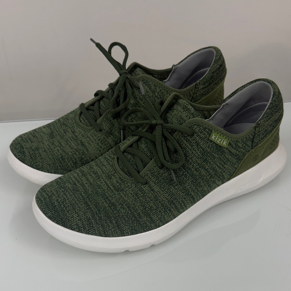 Kizik Women's Olive Green Slip-On Athletic Sneakers 12